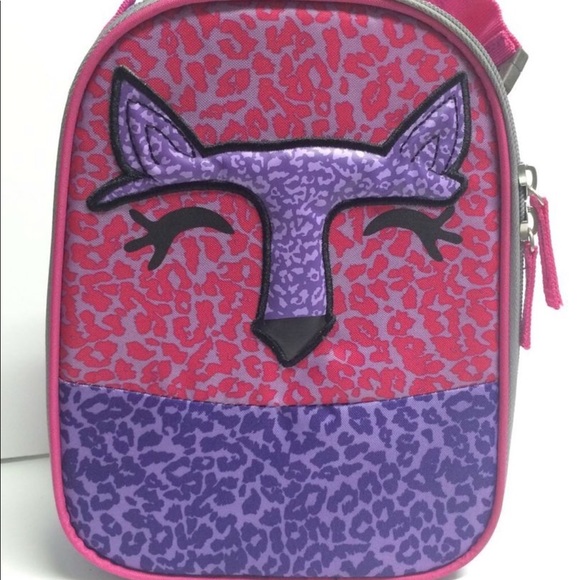pink and purple lunch box